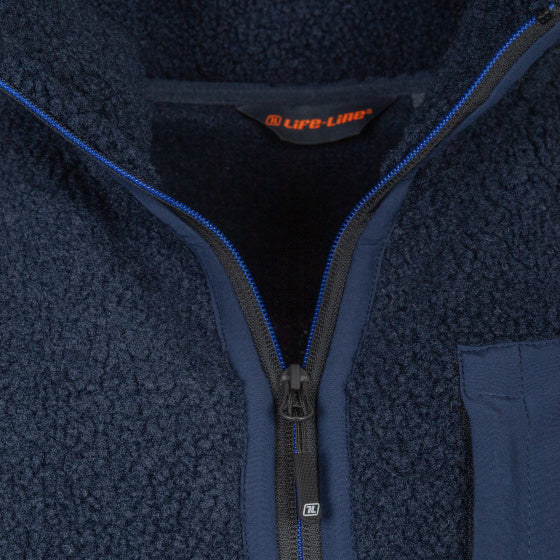 Lebenslinie Artic Sherpa Fleece Jack Männer Blau Größe m