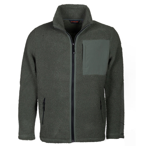 Life Line Artic Sherpa Fleece Jack Herren Green Size S s