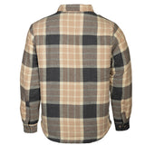Life Line Jervis gepolsterte Flanellhemd Männer beige Größe 4xl