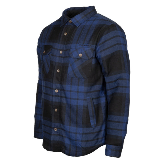 Life Line Jervis gepolsterte Flanellhemd Männer Blau Schwarze Größe xxl
