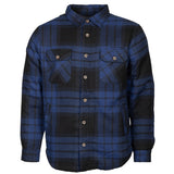 Life Line Jervis gepolsterte Flanellhemd Männer blau schwarze Größe xl