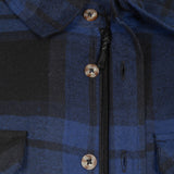 Life Line Jervis gepolsterte Flanellhemd Männer Blau Schwarze Größe 3xl