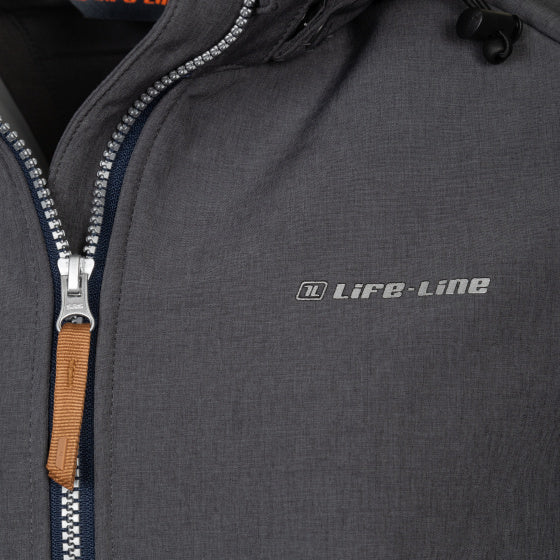 Lebenslinie Kya Softshell Parka Damen Dunkelgrau Größe XL