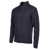 Lebenslinie Marcel Pullover stricken halbe Reißverschluss -Dunkelblau Größe l