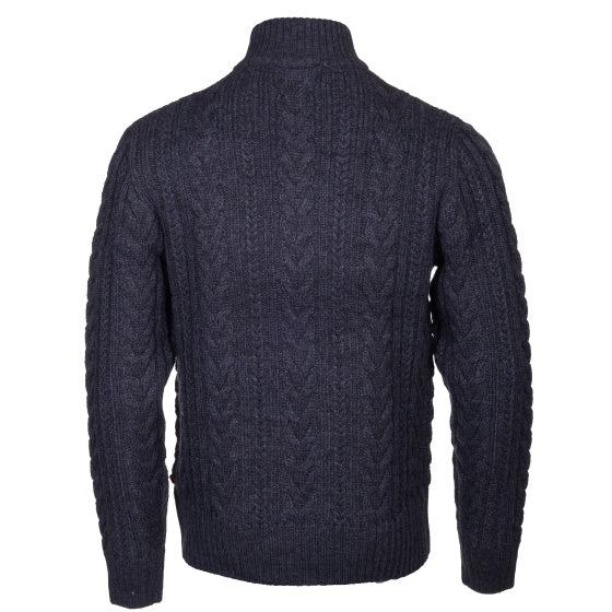 Lebenslinie Marcel Pullover Strick halb Zip Männer dunkelblau Größe 3xl