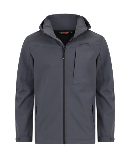Lebenslinie Murray Softshell Jacke Männer grau Größe 3xl