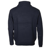 Lebenslinie PL Kotterstrui Männer stricken halb Reißverschluss Blau Größe 4xl