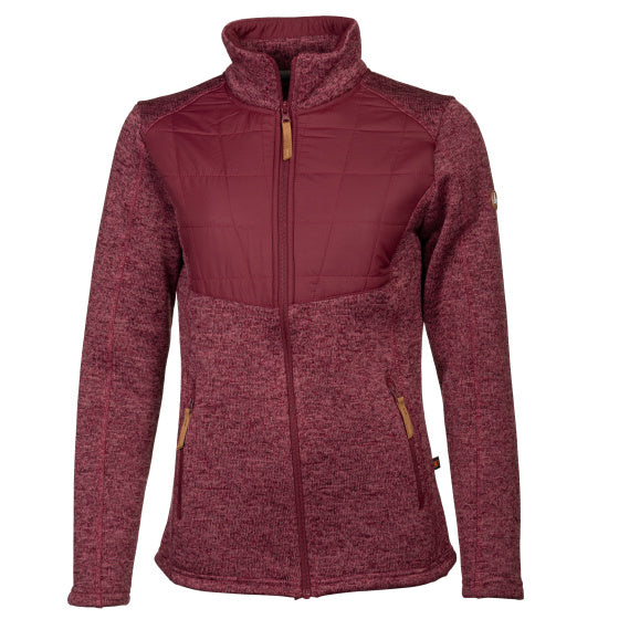 Lebenslinie Willemijn Fleecevest Damen Bordeaux Größe 4xl