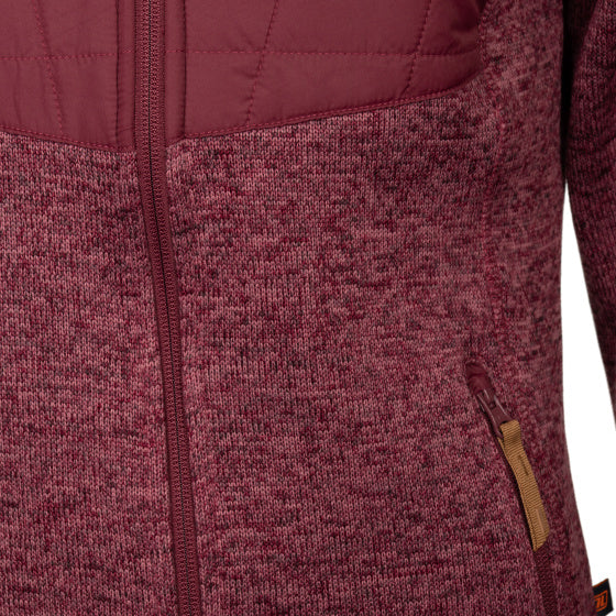 Lebenslinie Willemijn Fleecevest Damen Bordeaux Größe s