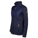 Lebenslinie Willemijn Fleecevest Damen dunkelblau Größe 4xl