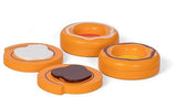 Mamamemo Dänischer Kuchen Junior 6 cm Holz Orange braun 4-teilig
