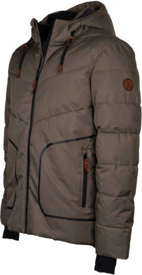 Maupiti Marck II gepolsterte Winterjacke Männer grau braun Größe m