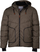 Maupiti Marck II gepolsterte Winterjacke Männer grau braun Größe m