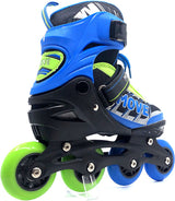 Move Inline Skates Fast Semi-Softboat Verstellbares blau Grün Größe 38-41
