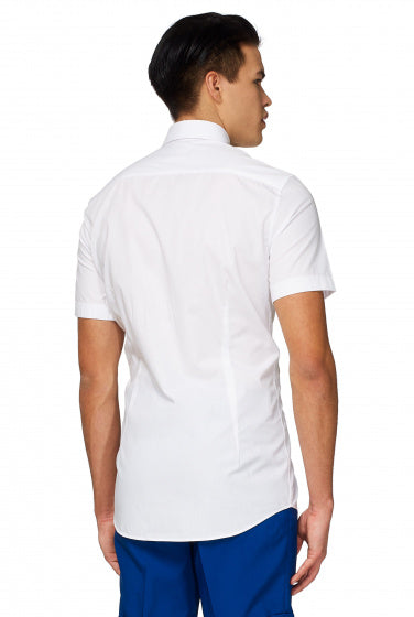 Gegenteiler weiße Ritterhemd Herren weiße Größe 4xl