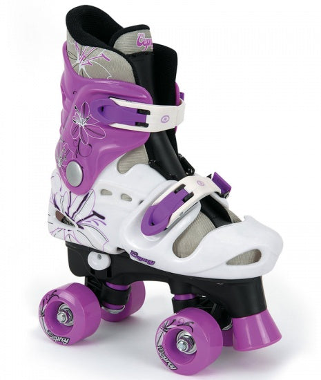 Osprey Roller Skates Verstellbare Mädchen weiße lila Größe 32-36