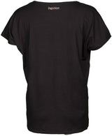 Papillon losen Fit Sportshirt Round Hals Damen Schwarz Größe M