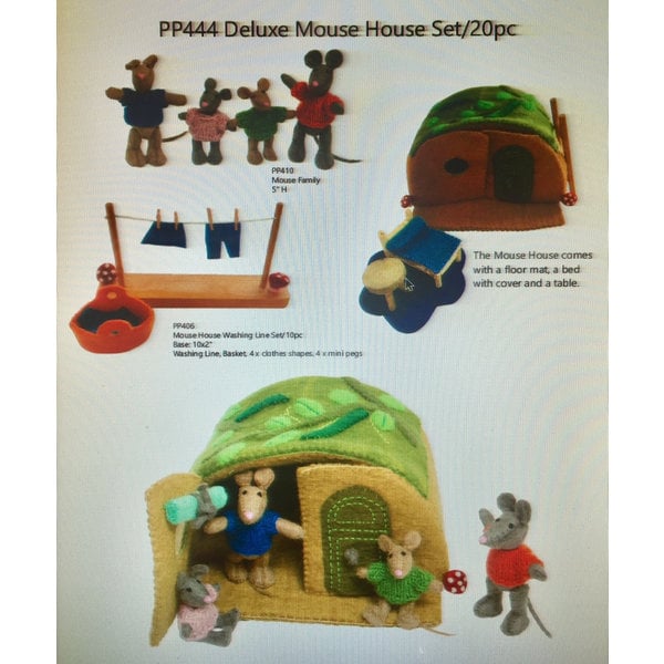 Papoose Toys Papoose Toys Deluxe Mouse House Set 20pc