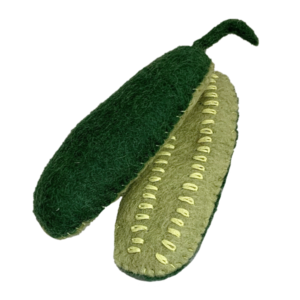 Papoose Toys Papoose Toys Half Cucumber tranches 4pc