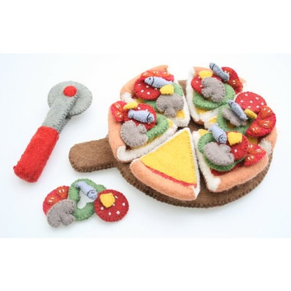 Papoose Toys Papoose Toys Pizza and Server Cutter All Toppings