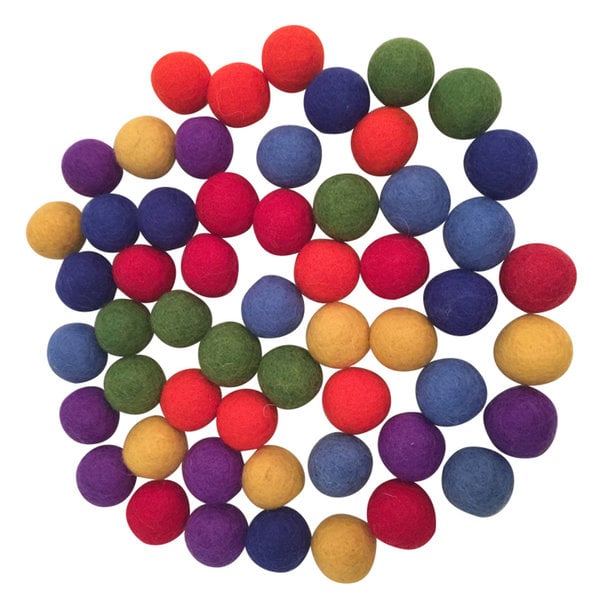 Giocattoli papoose giocattoli papoose palline arcobaleno 49pc 3,5 cm