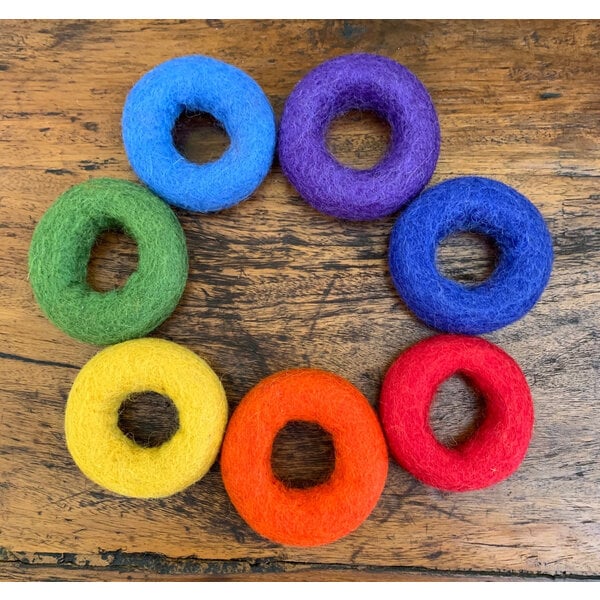 Papoose Toys Papoose Toys Rainbow kände Donuts 7