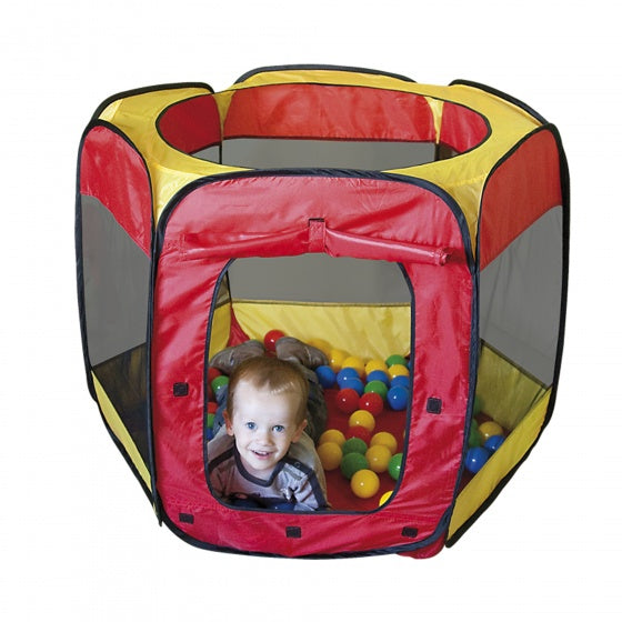 Paradiso Toys Speeltent mit 100 Bällen 100 x 75 cm Rot gelb