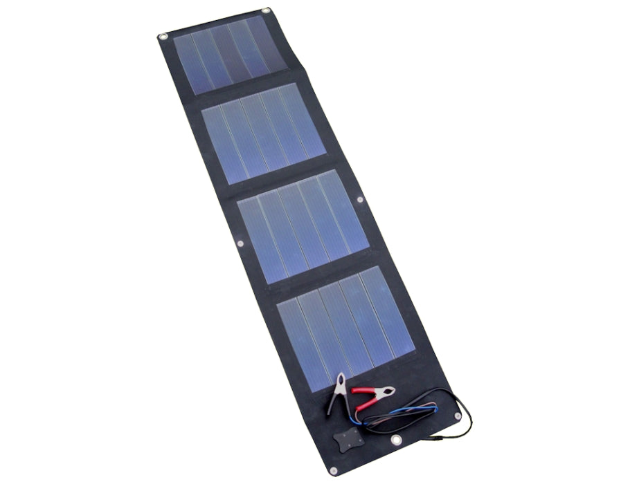 PowerPlus Flexible Solarpanel mit Klemmkabel