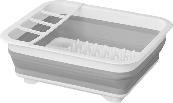Prophlus Drain Rack Faltbar 31,5 x 36,5 x 13 cm grau weiß