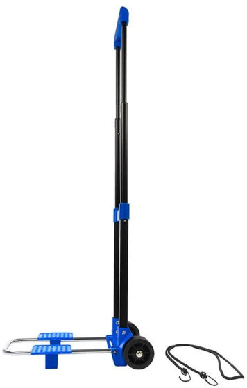 Proplus faltbares Gepäckwagen 30 kg Stahl schwarzblau