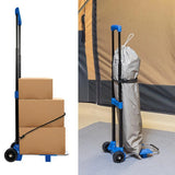 Proplus faltbares Gepäckwagen 30 kg Stahl schwarzblau