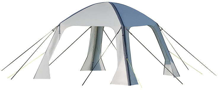Prophlus Partytent aufblasbar 365 x 365 cm hellgrau