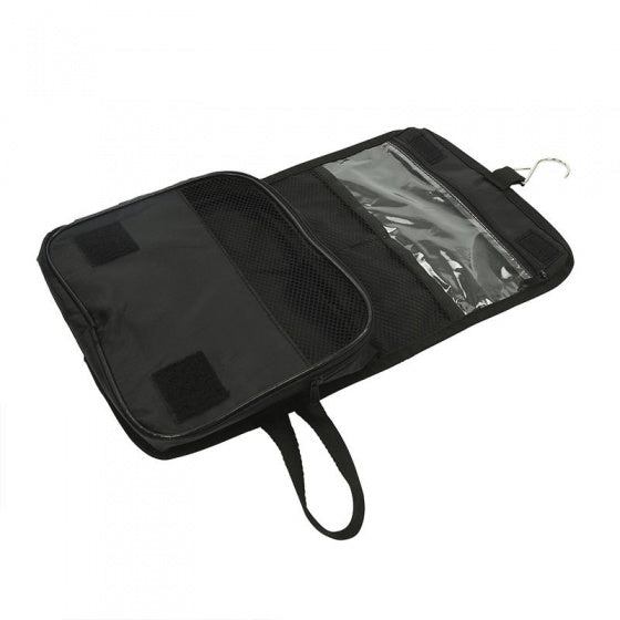 Proplus faltbarer Toilettenbag mit hängenden Haken 37,5 cm schwarz