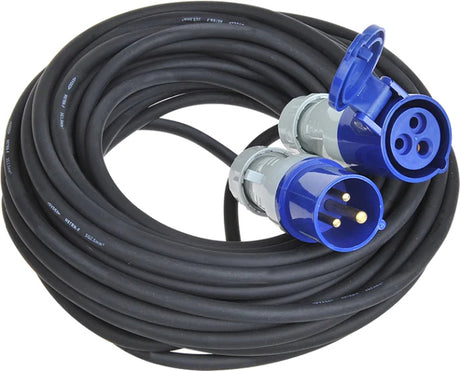 Proplus -Verlängerungskabel CEE 20 Meter 3x2,5 mm² Schwarzblau