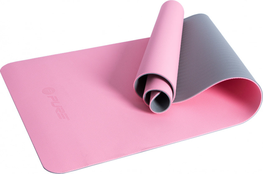 Pure2Improve Yogamat 173 x 58 cm Elastomer Gummi -Rosa