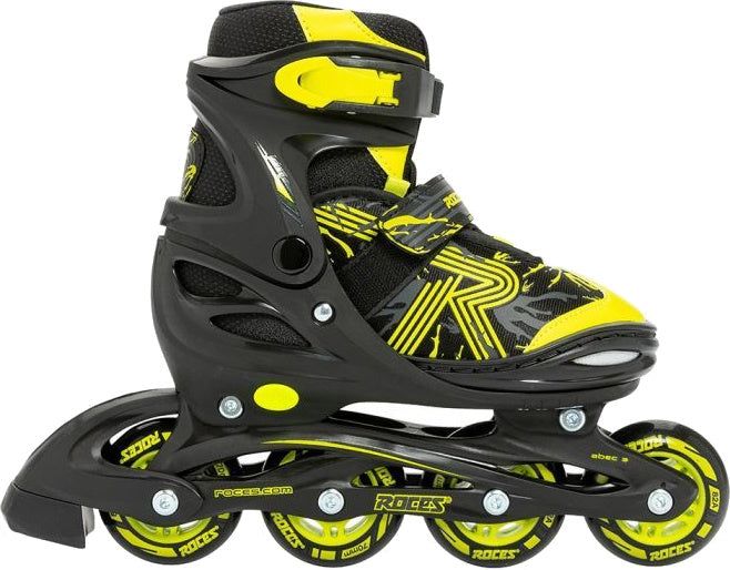 ROCES Inline Skates schicken 3.0 Softboat 82A Schwarze Gelbgröße 26-29
