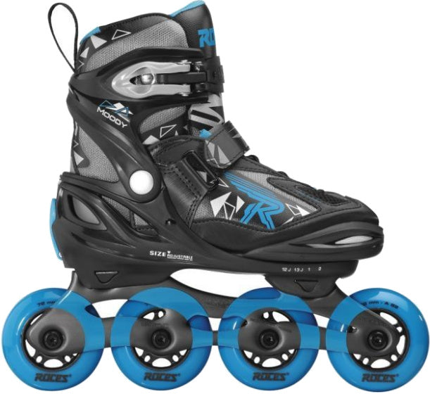 ROCES Inline Skates Moody Tif 82A Schwarz Blau Größe 30-35
