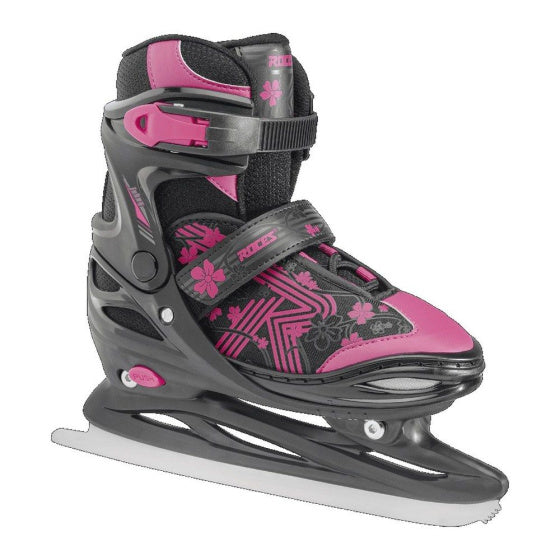 ROCES schicken ICE 3.0 Verstellbarer Skating Black Pink Größe 26-29