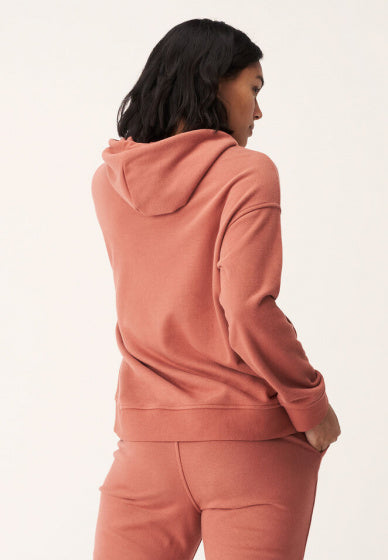 Röhnisch Hoodie Essentielle Damen Bio -Baumwolle Old Pink Mt XS
