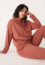 Röhnisch Hoodie Essentielle Damen Bio -Baumwolle Old Pink Mt XS