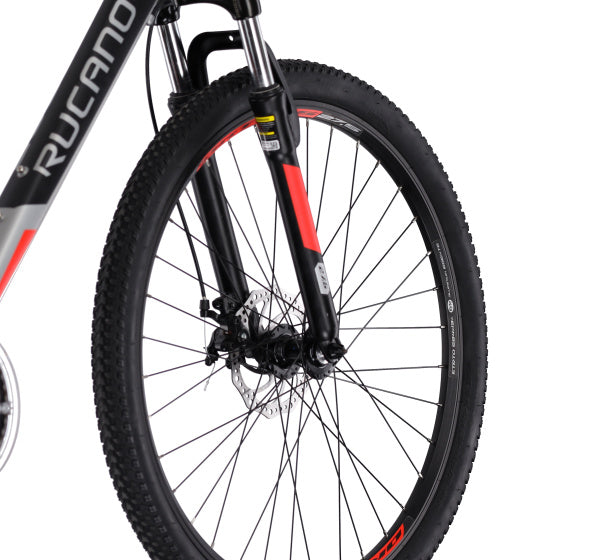 Rucanor Lux 27,5 Zoll 46 cm Männer 21V mechanische Scheibenbremse Silber Rot