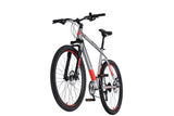 Rucanor Lux 27,5 Zoll 46 cm Männer 21V mechanische Scheibenbremse Silber Rot