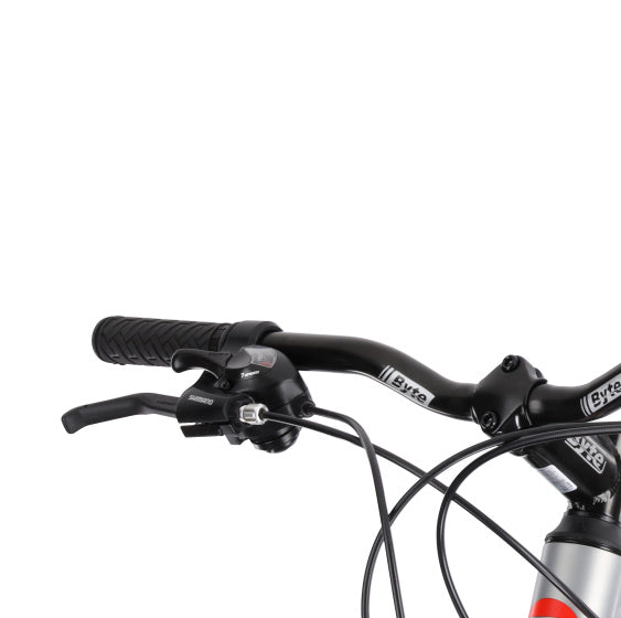 Rucanor Lux 27,5 Zoll 51 cm Männer 21V mechanische Scheibenbremse Silber Rot