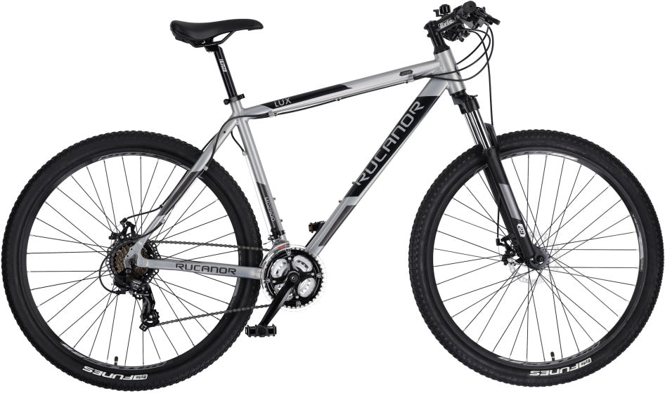 Rucanor Lux 29 Zoll 48 cm Männer 21V mechanische Scheibenbremse Silber Schwarz