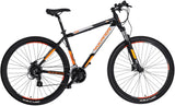 Rucanor Lux 29 Zoll 48 cm Männer 24 V Hydraulikscheibenbremse Schwarz Orange