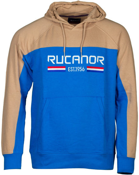 Rucanor Trevor Pullover Hoodie Men Blue Beige Maat L.