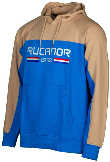 Rucanor Trevor Pullover Hoodie Men Blue Beige Maat L.