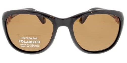 H.I.S Sonnenbrille HPS00100 Polarisierte Mädchen ovale Katze.3 Brown