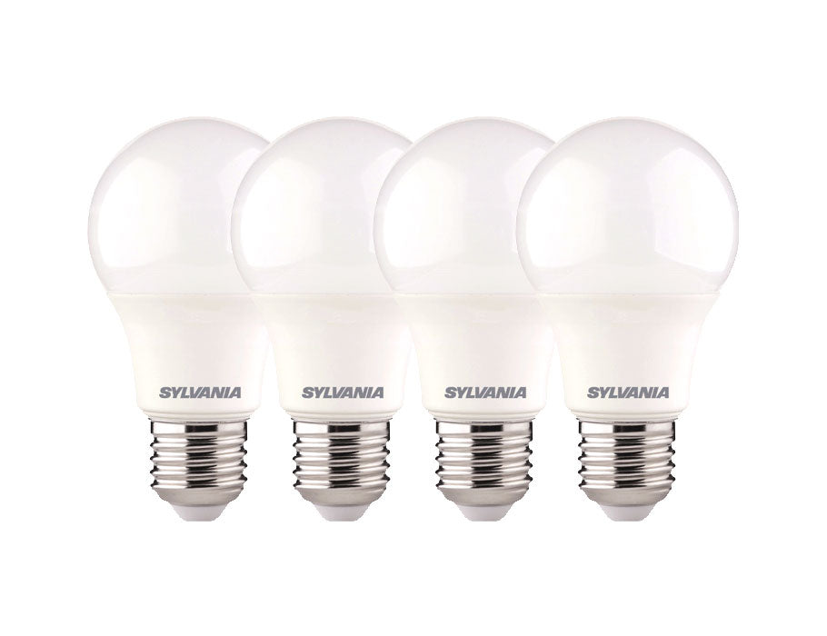 Lámpara LED de Sylvania E27 806 LM Bol Mat 4 piezas