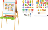 Toky Toy 2 in 1 pädagogische Blackboard-Magnet-Tafel 56-teilige Tafel